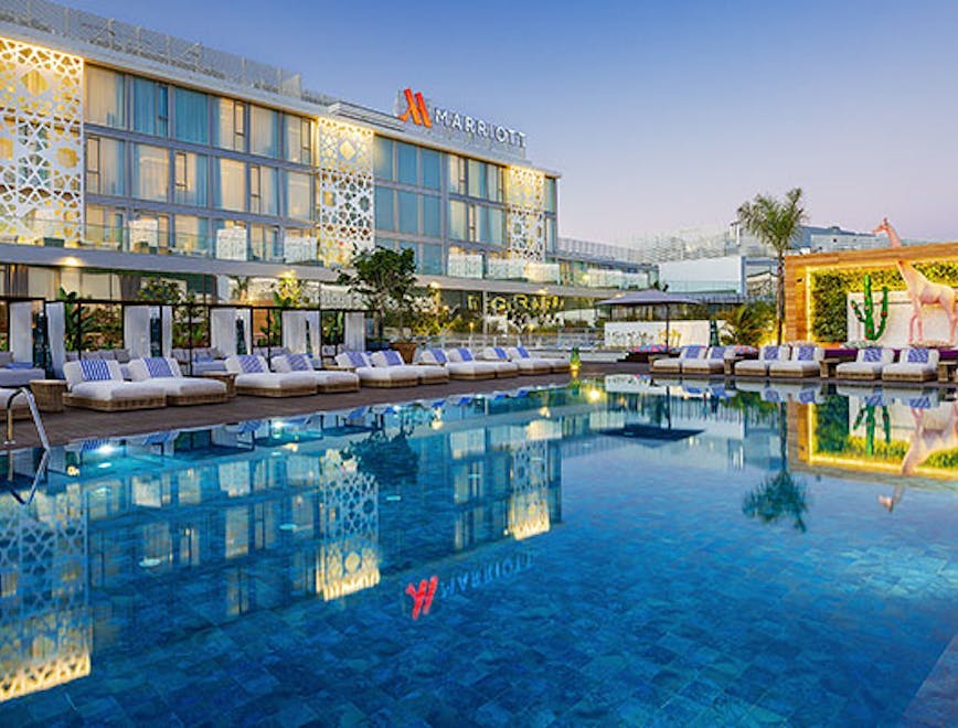 hotel building resort water pool